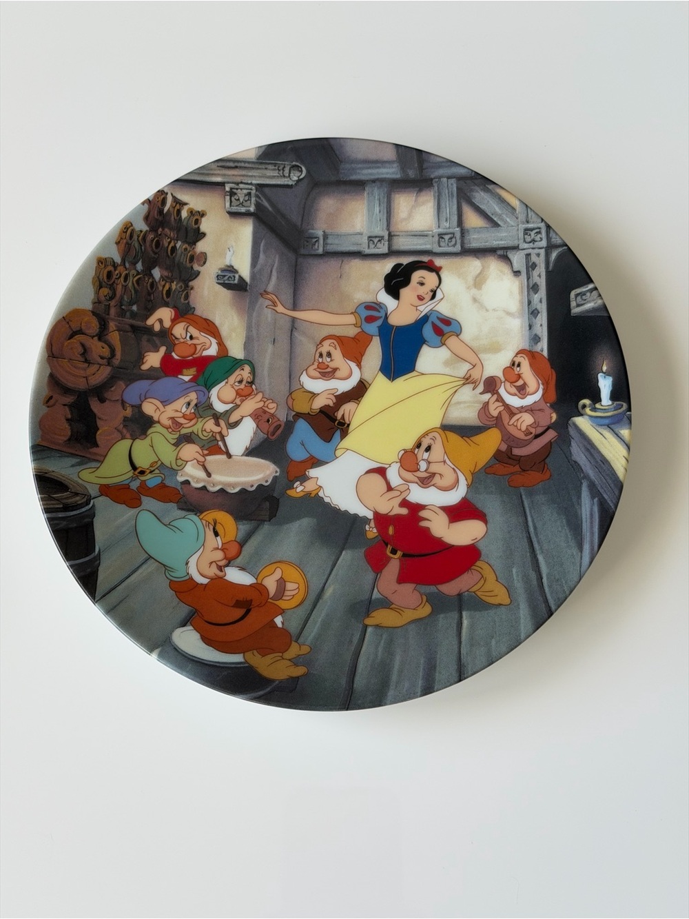 Vintage Disney Snow White & Seven Dwarfs Knowles Collector Plate Limited Edition